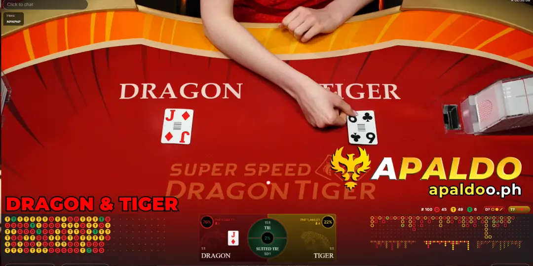 Dragon Tiger – Pangkalahatang-ideya, Mga Panuntunan ng Laro, at Premium na Karanasan sa Apaldo 3 interface Dragon & Tiger